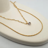 Gold Double Layer Necklace image 0