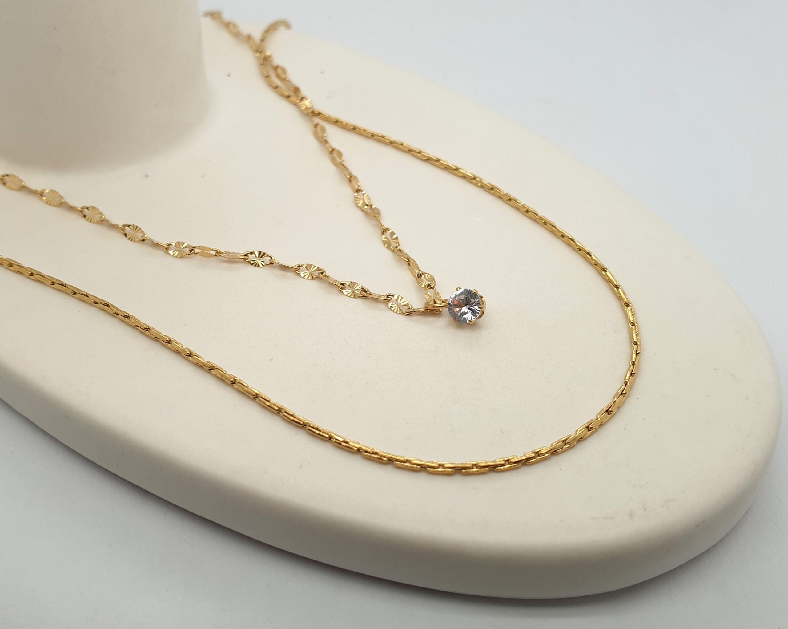 Gold Double Layer Necklace image 0