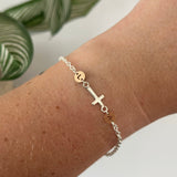 Initial Cross Bracelet image