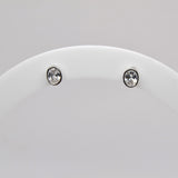Bezel Oval Studs image 0