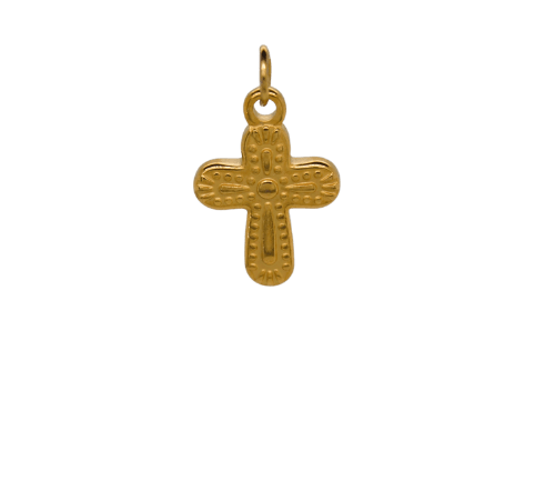 Detailed Cross Charm - Textured image