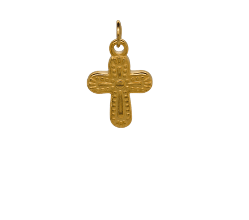 Detailed Cross Charm - Textured image