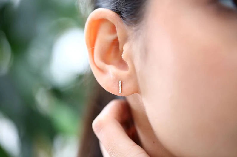The Diamond bar Earrings image 0