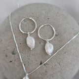 Long Pearl Earrings image 1