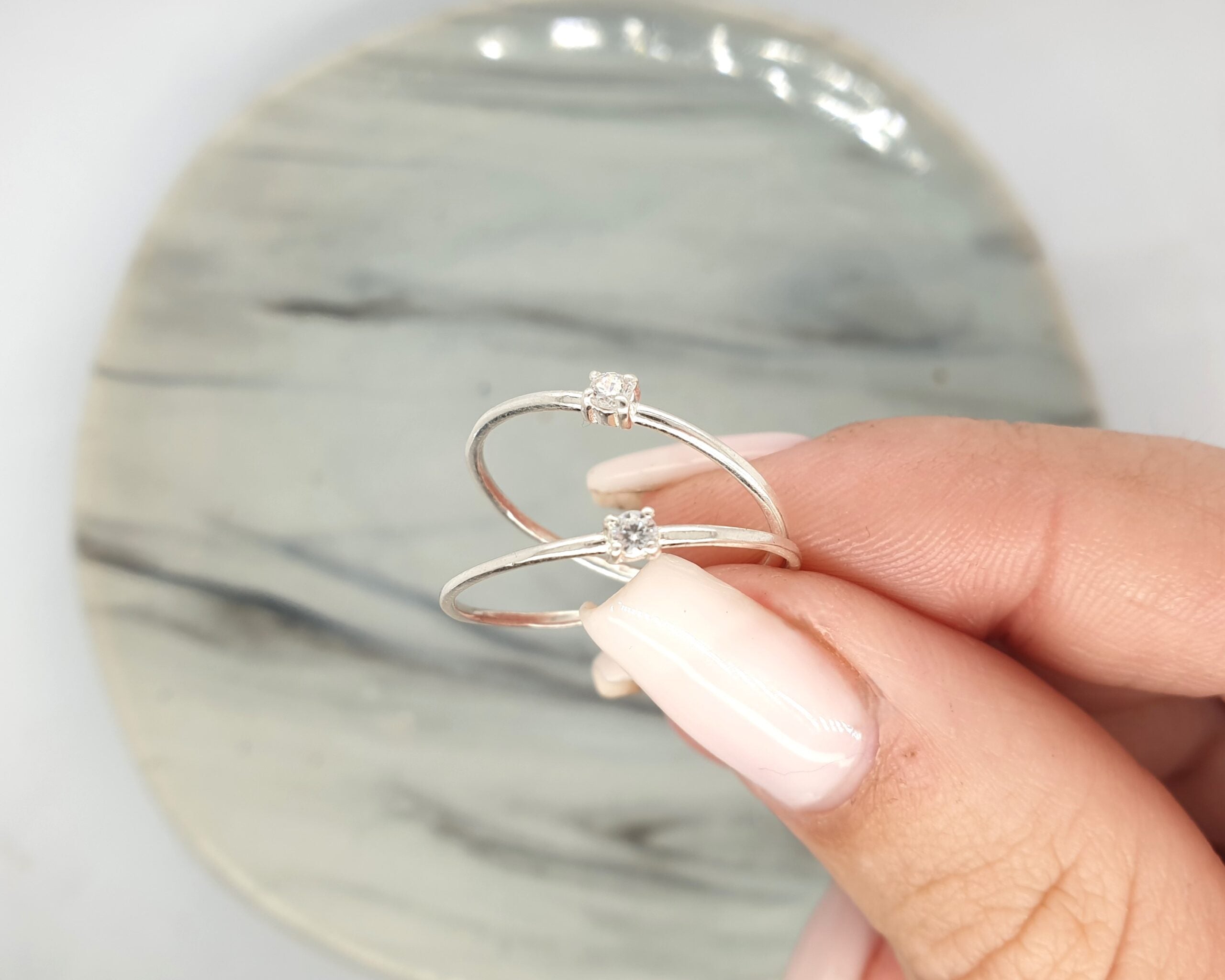 Vee Sterling Silver Ring image 0