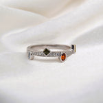 Dainty Scattered Color Ring image 0