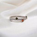 Dainty Scattered Color Ring image 0