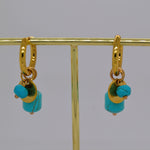 Gold Color Bead Earrings image 1