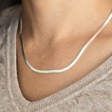Sterling Silver Herringbone image 3