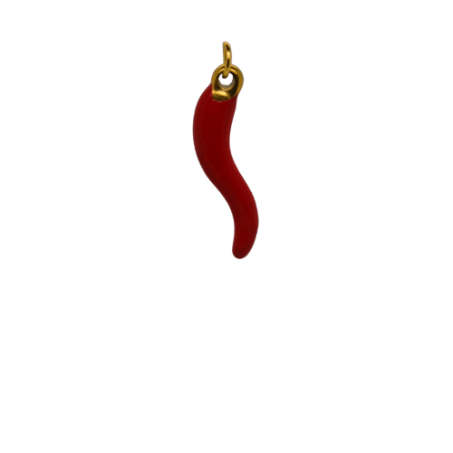 Gold Red Chilli Charm image 0