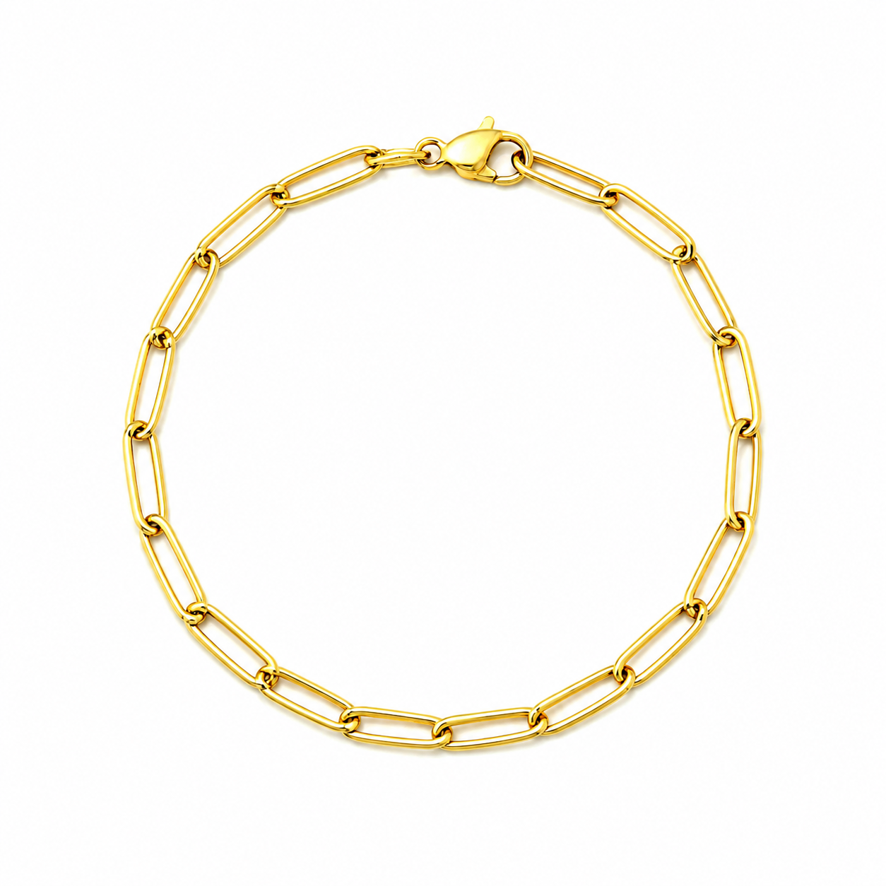 Gold Plated Paperclip chain