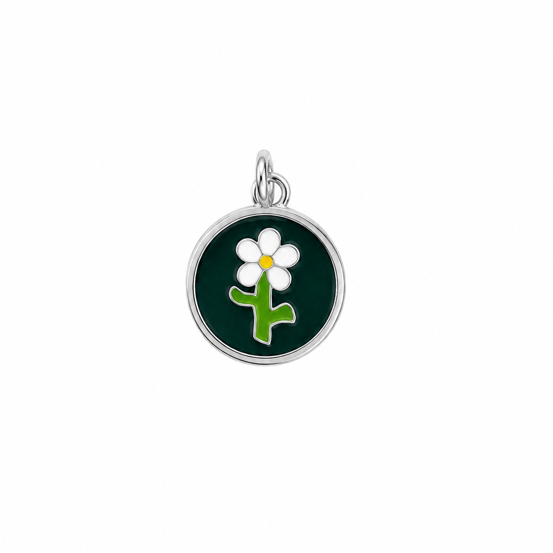 Green Daisy Pendant