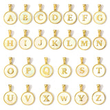 Mother of Pearl Gold Initial