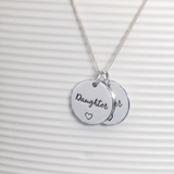 Forever Linked Mother & Daughter Engravable Necklace