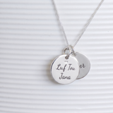 Forever Linked Mother & Daughter Engravable Necklace