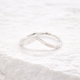Textured Wishbone Ring