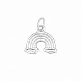 Silver Rainbow Charm