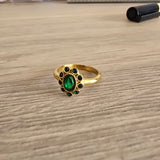 Gold Flower Design Ring
