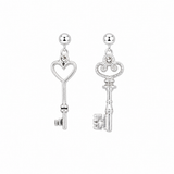 Silver Key Charm