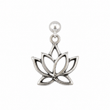 Silver Lotus Charm