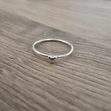 Tiny Heart Sterling Silver Ring