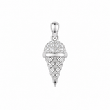 Silver Ice Cream Charm