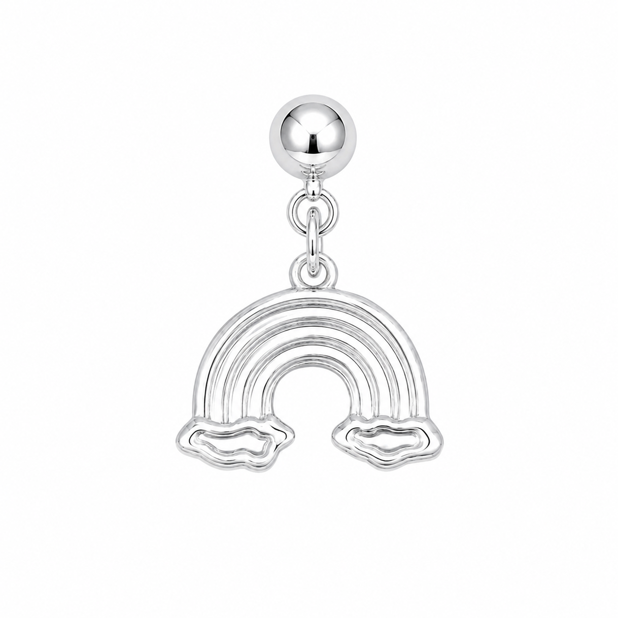 Silver Rainbow Charm