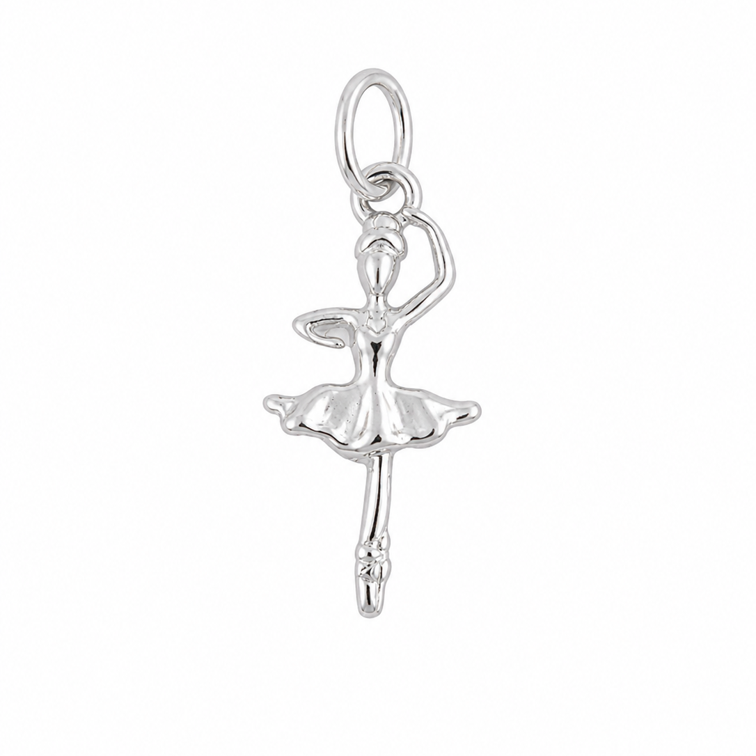 Silver Ballerina Charm