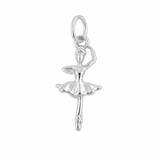 Silver Ballerina Charm