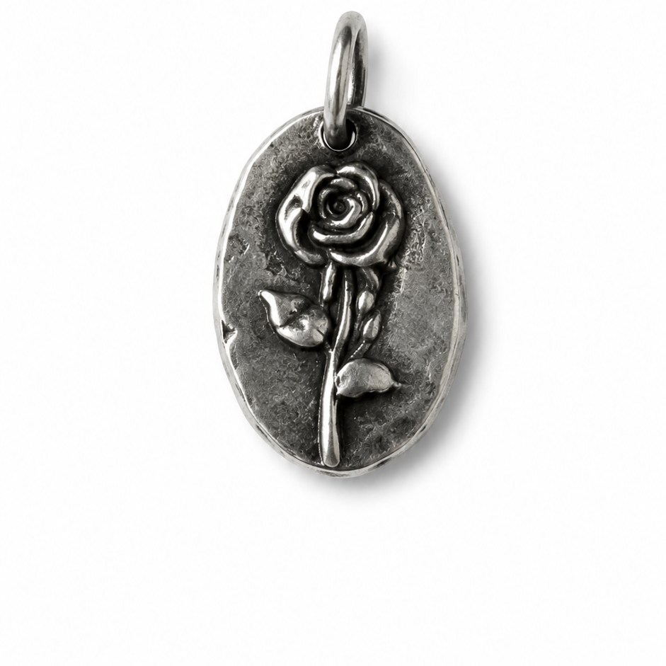 Silver Rose Pendant