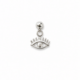Silver Cut-Out Evil Eye