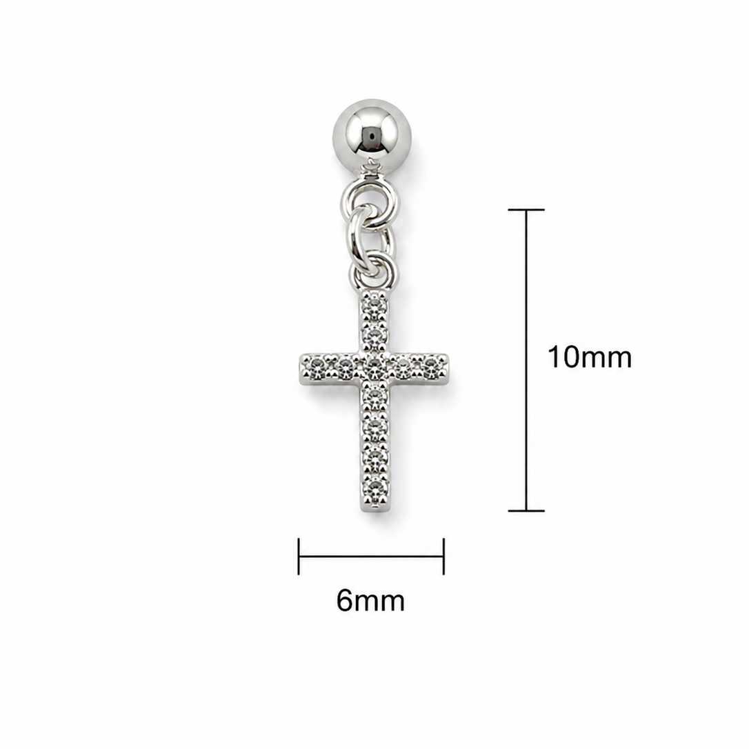 Mini Grace Cross Charm