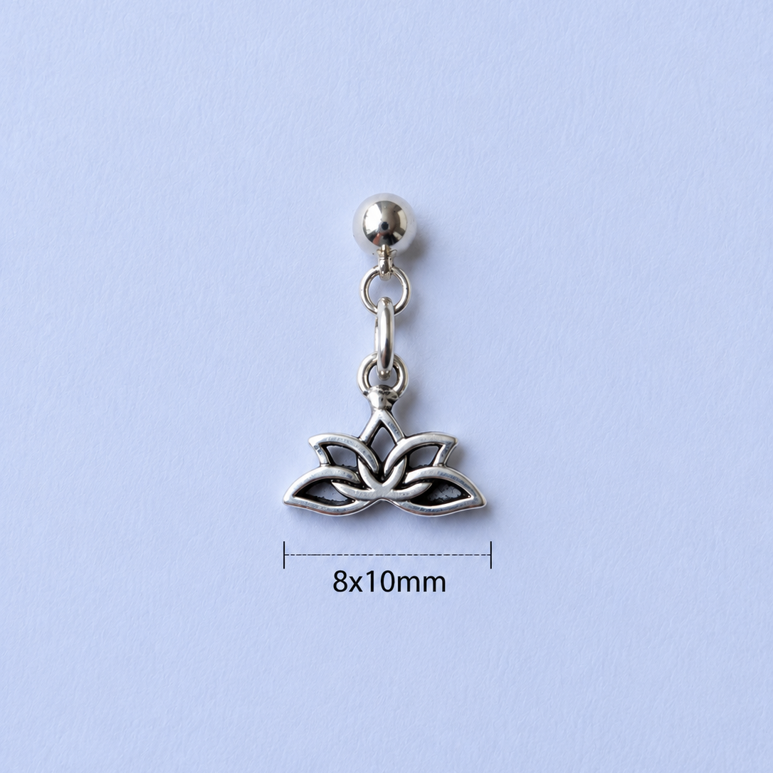 Tiny Lotus Charm
