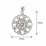 Silver Spiral Charm