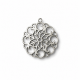 Silver Spiral Charm