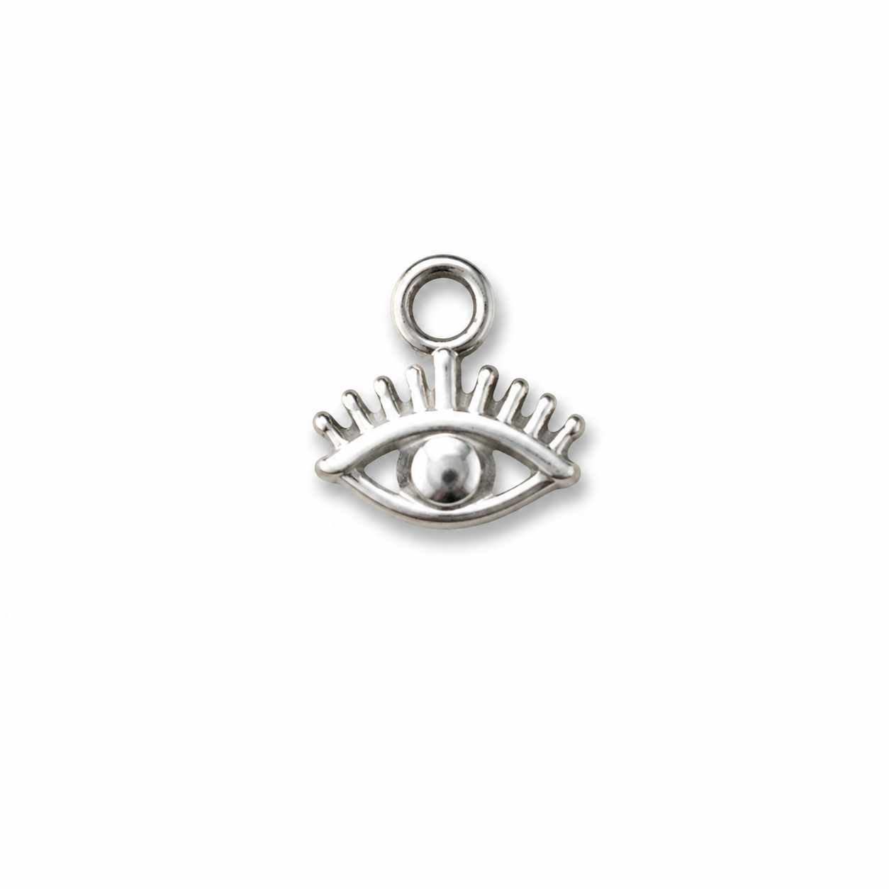 Silver Cut-Out Evil Eye