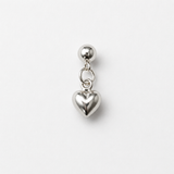 Tiny Silver Heart Charm