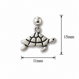 Silver Turtle Charm