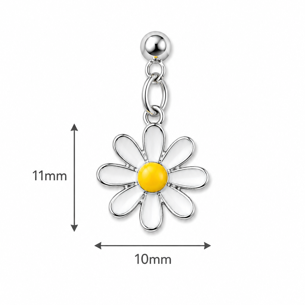 White Daisy Charm