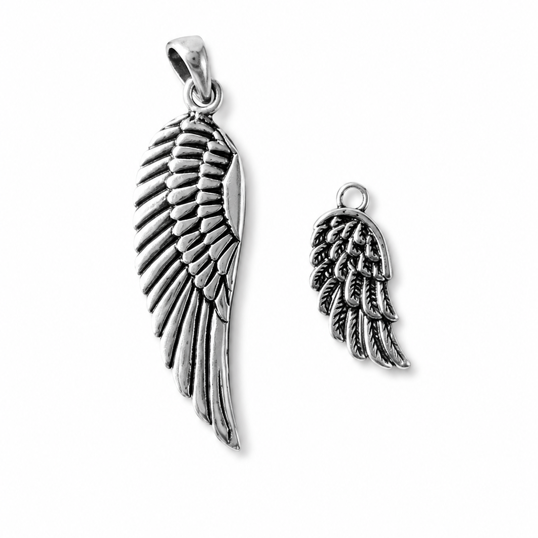 Silver Wing Charm