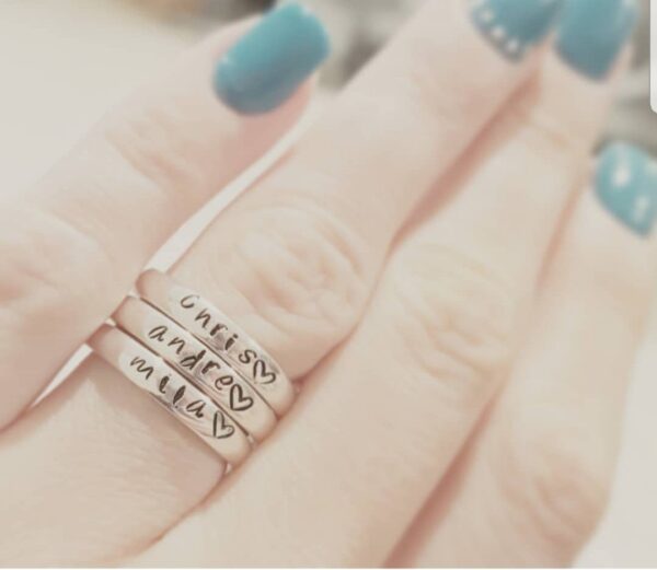 Personalized Name Rings