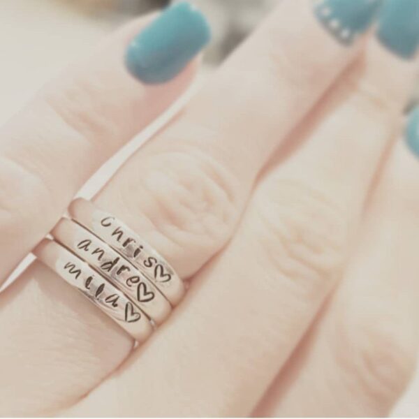 Personalized Name Rings