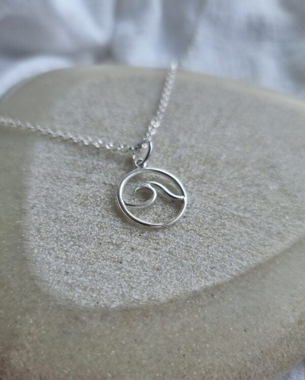 Sterling Silver Wave Necklace