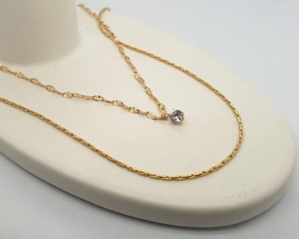 Gold Double Layer Necklace