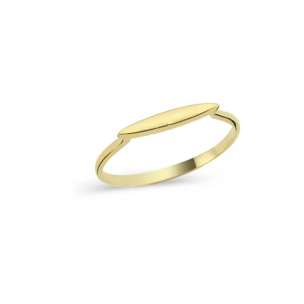 The Bar Gold Ring 3