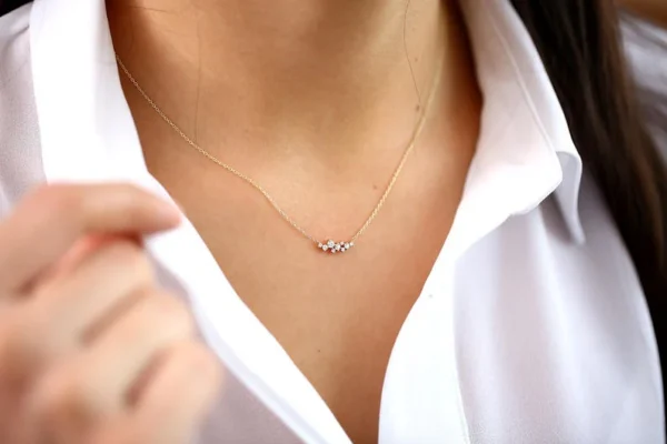 The Cluster Moissanite Necklace 1