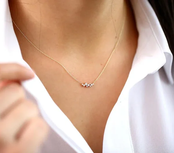 The Cluster Moissanite Necklace 1