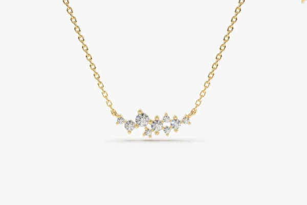 The Cluster Moissanite Necklace 3