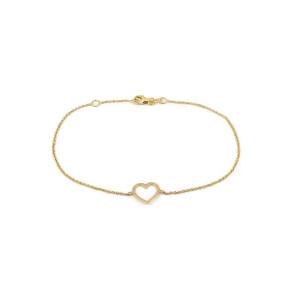 The Dainty Heart Gold Bracelet 3