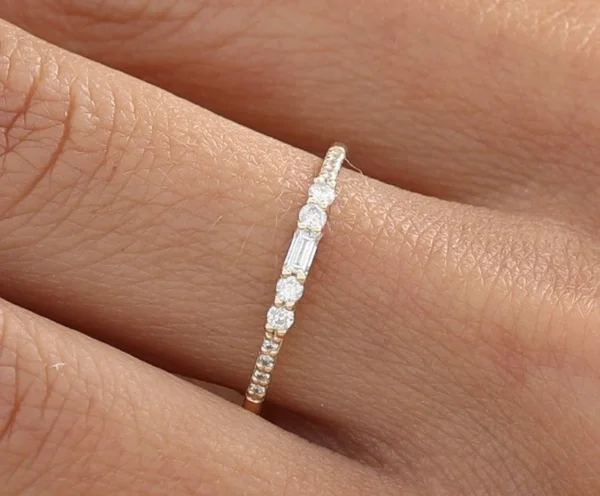 Statement Moissanite Gold Ring 1